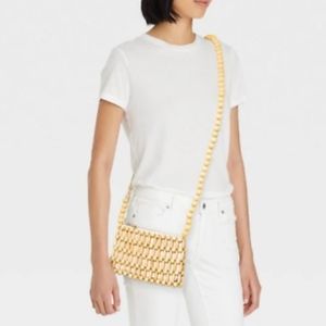 📌FINAL SALE  |A New Day | Natural Wooden Beaded Crossbody Bag
